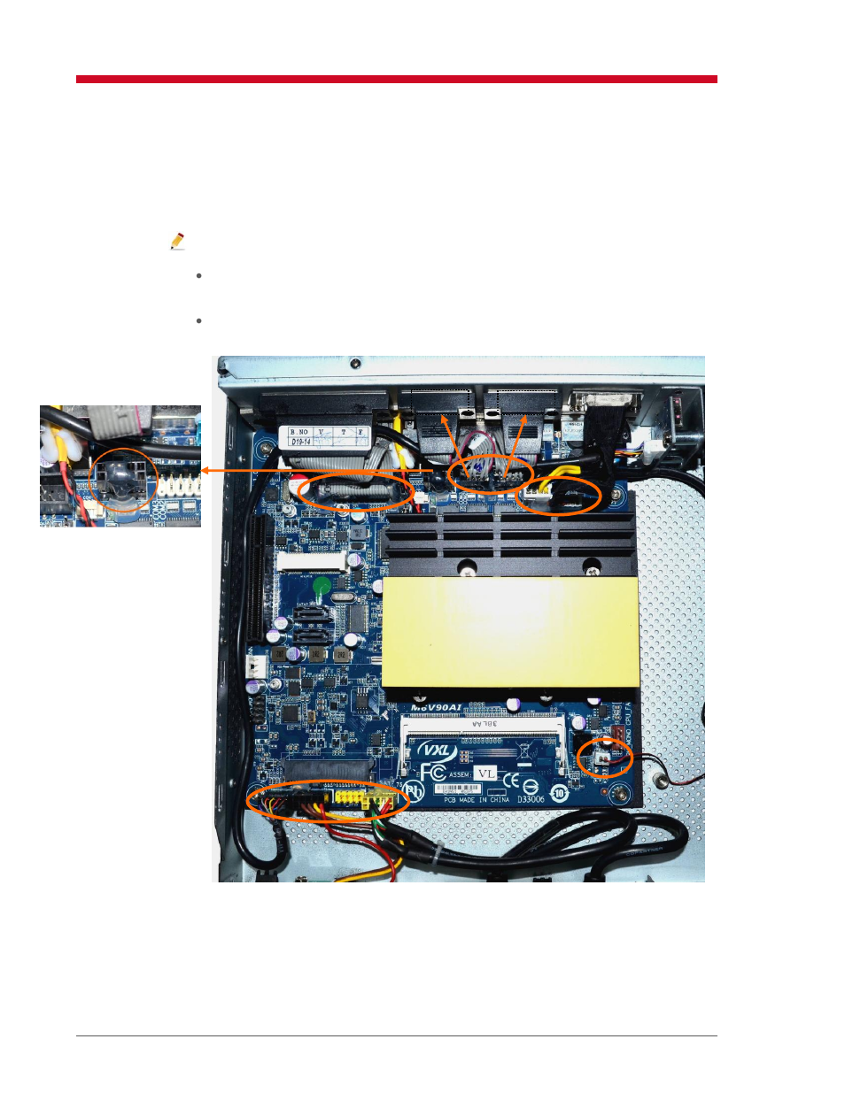 Replacing the motherboard | VXL Instruments Itona TC75yyd Series User Manual | Page 12 / 17