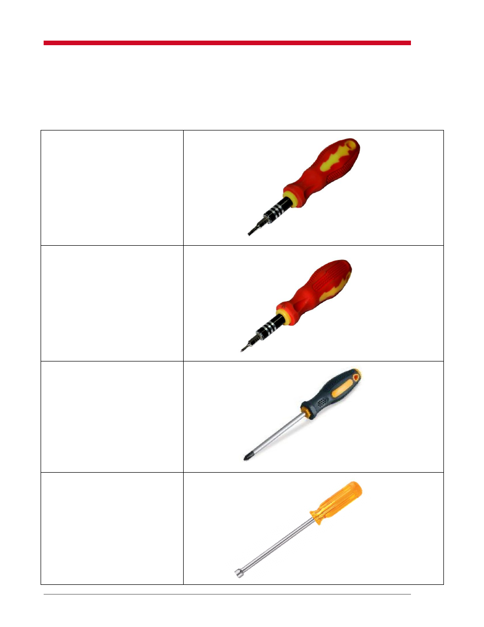 Tools required | VXL Instruments Itona TC75yyd Series User Manual | Page 5 / 17