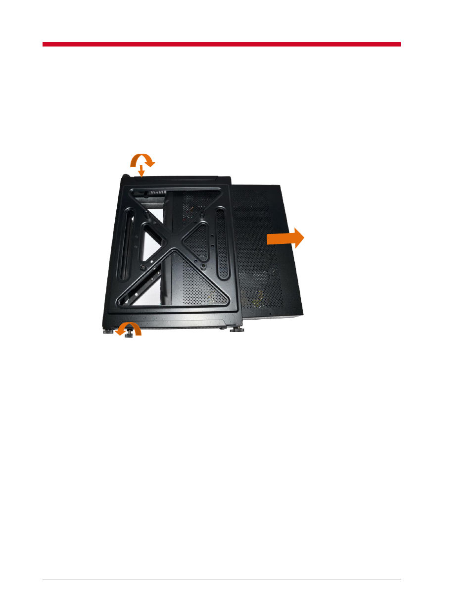 Removing the thin client bracket | VXL Instruments Itona TC75yyd Series User Manual | Page 7 / 17
