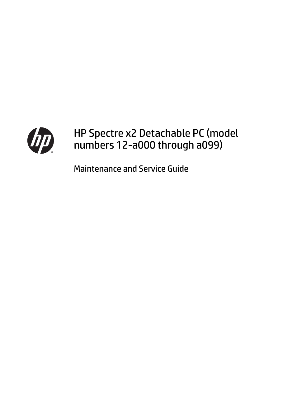 HP Spectre x2 User Manual | 71 pages