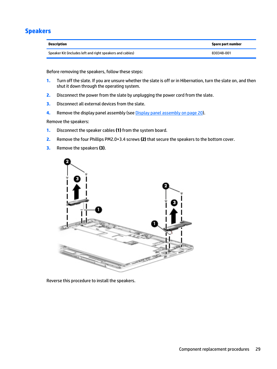 Speakers | HP Spectre x2 User Manual | Page 39 / 71