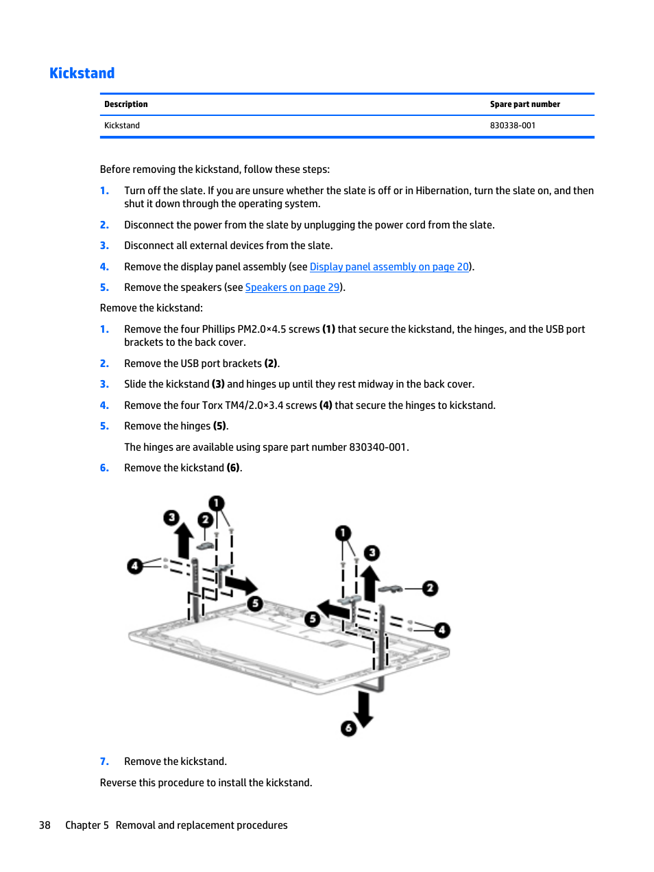 Kickstand | HP Spectre x2 User Manual | Page 48 / 71