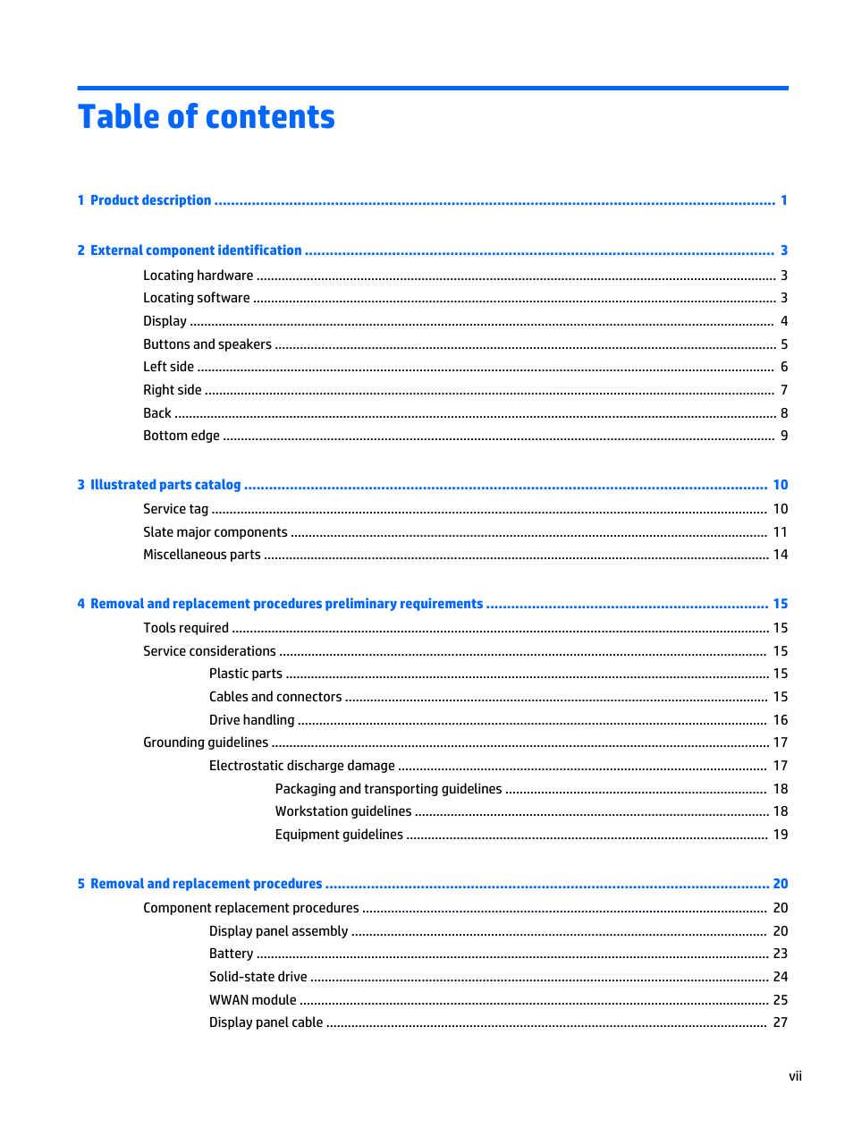 HP Spectre x2 User Manual | Page 7 / 71