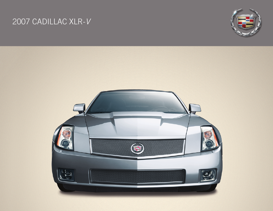 Cadillac XLR-V User Manual | 2 pages