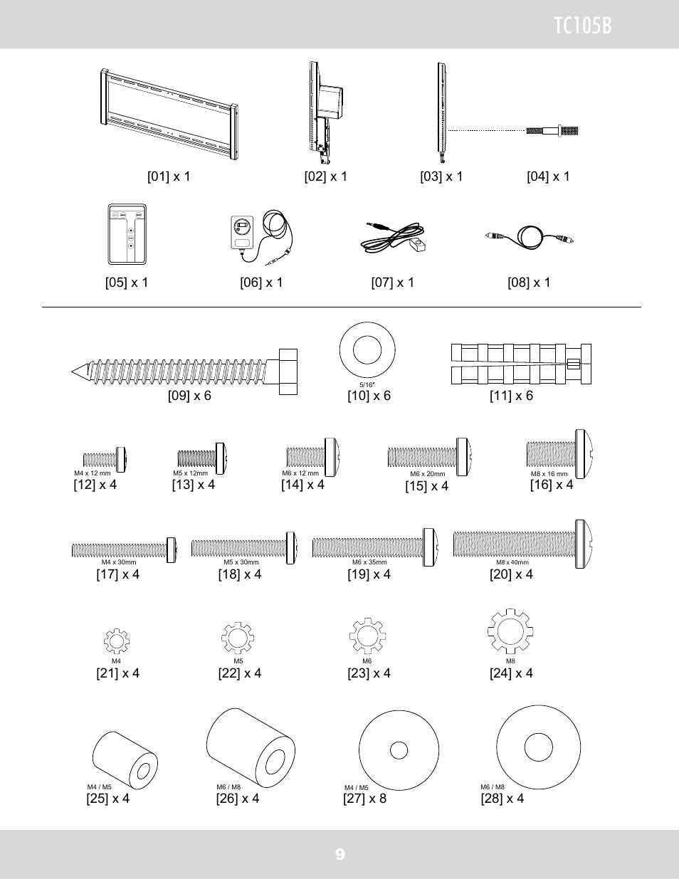 Tc105b | WallWizard TC105B User Manual | Page 10 / 59