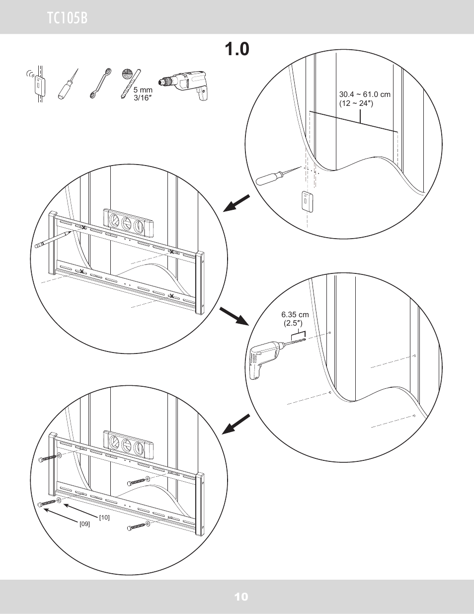 Tc105b | WallWizard TC105B User Manual | Page 11 / 59