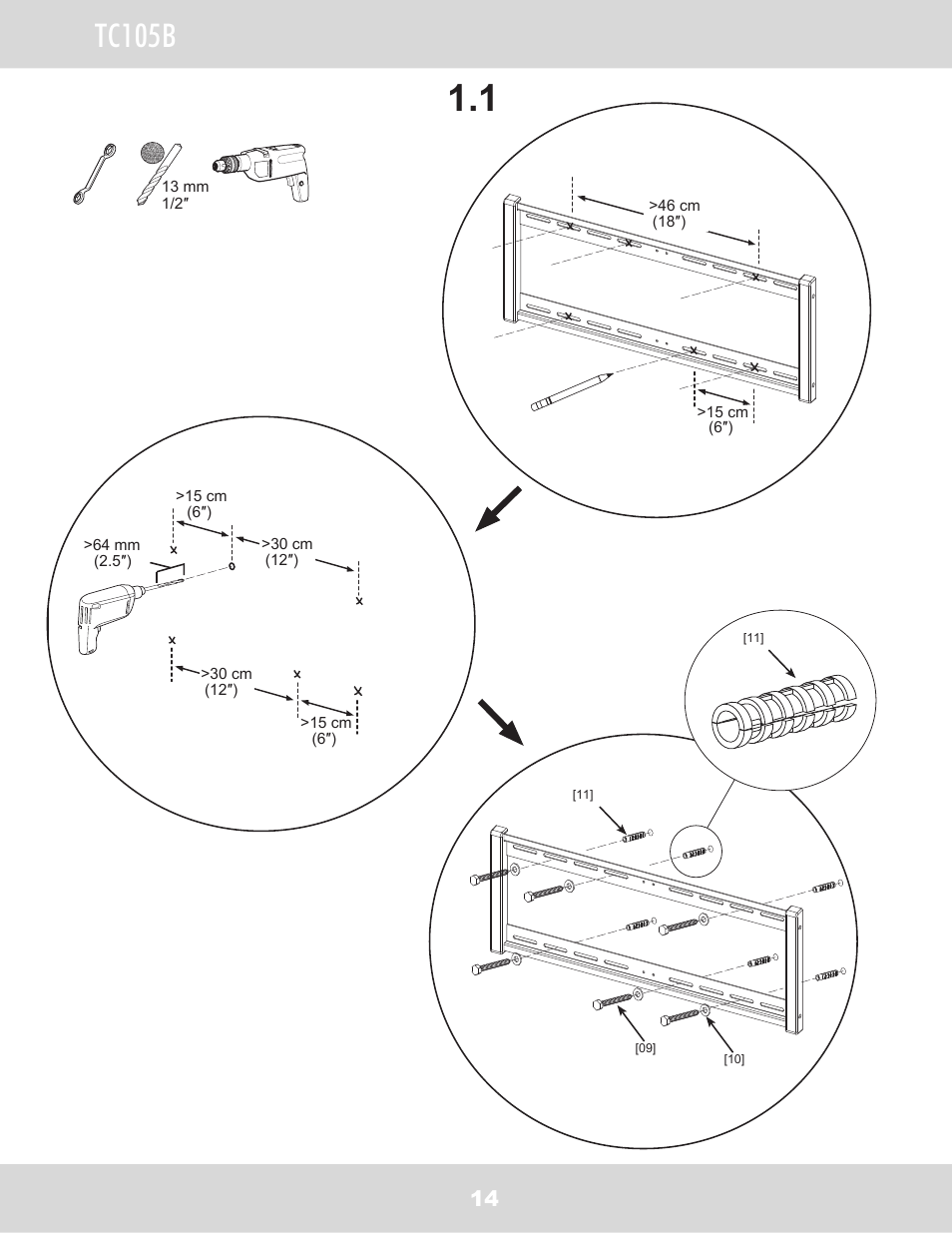 Tc105b | WallWizard TC105B User Manual | Page 15 / 59