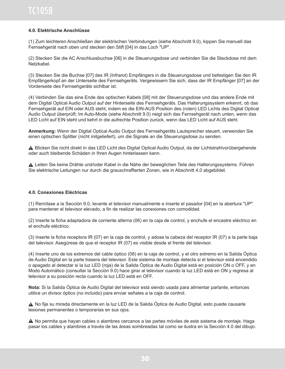 Tc105b | WallWizard TC105B User Manual | Page 31 / 59