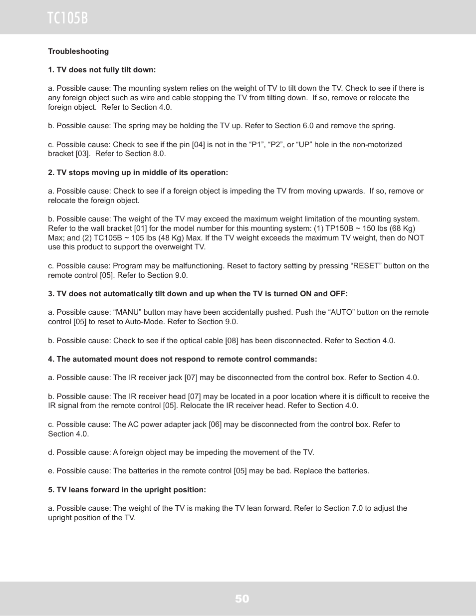 Tc105b | WallWizard TC105B User Manual | Page 51 / 59