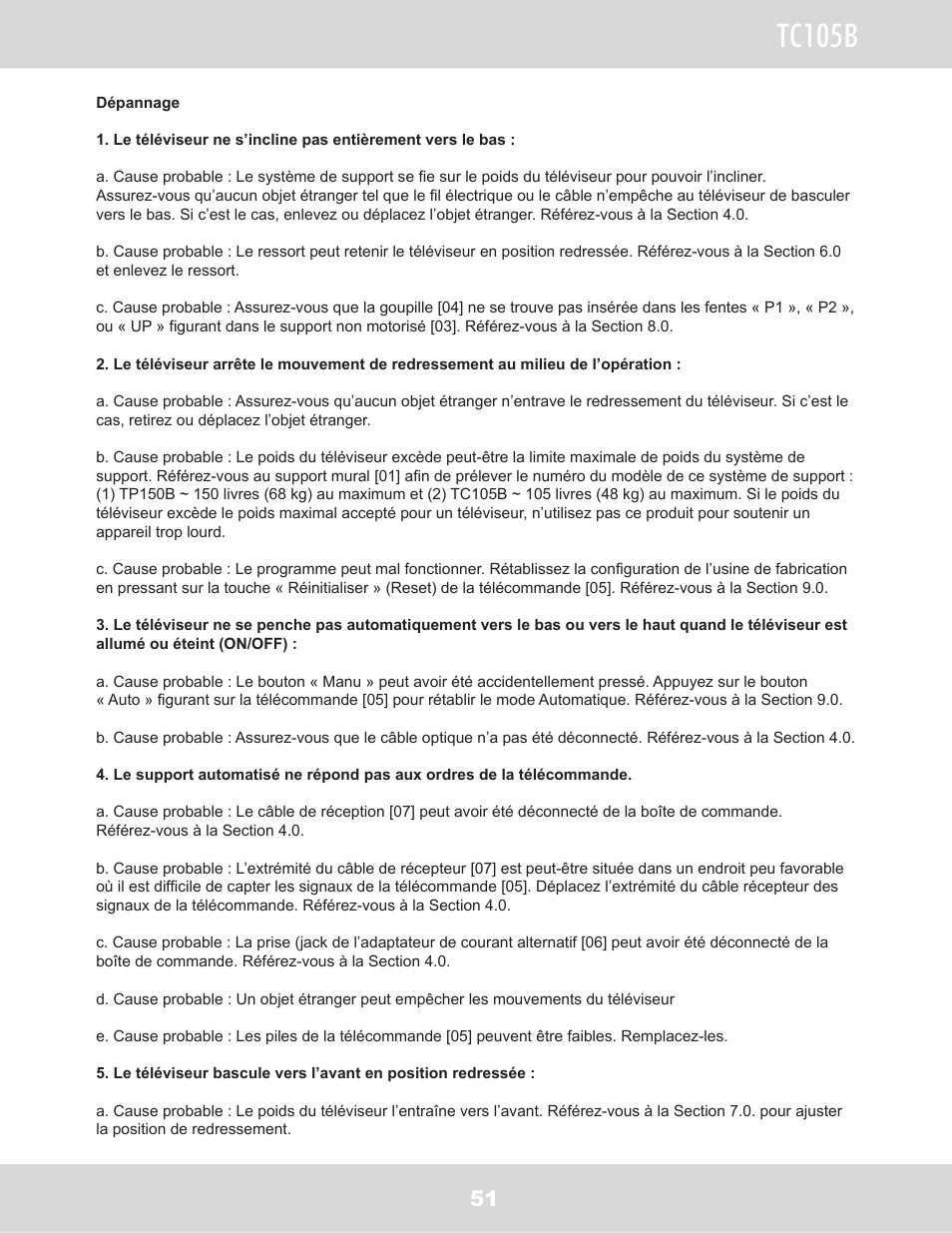 Tc105b | WallWizard TC105B User Manual | Page 52 / 59