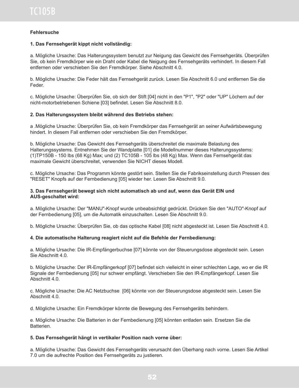 Tc105b | WallWizard TC105B User Manual | Page 53 / 59