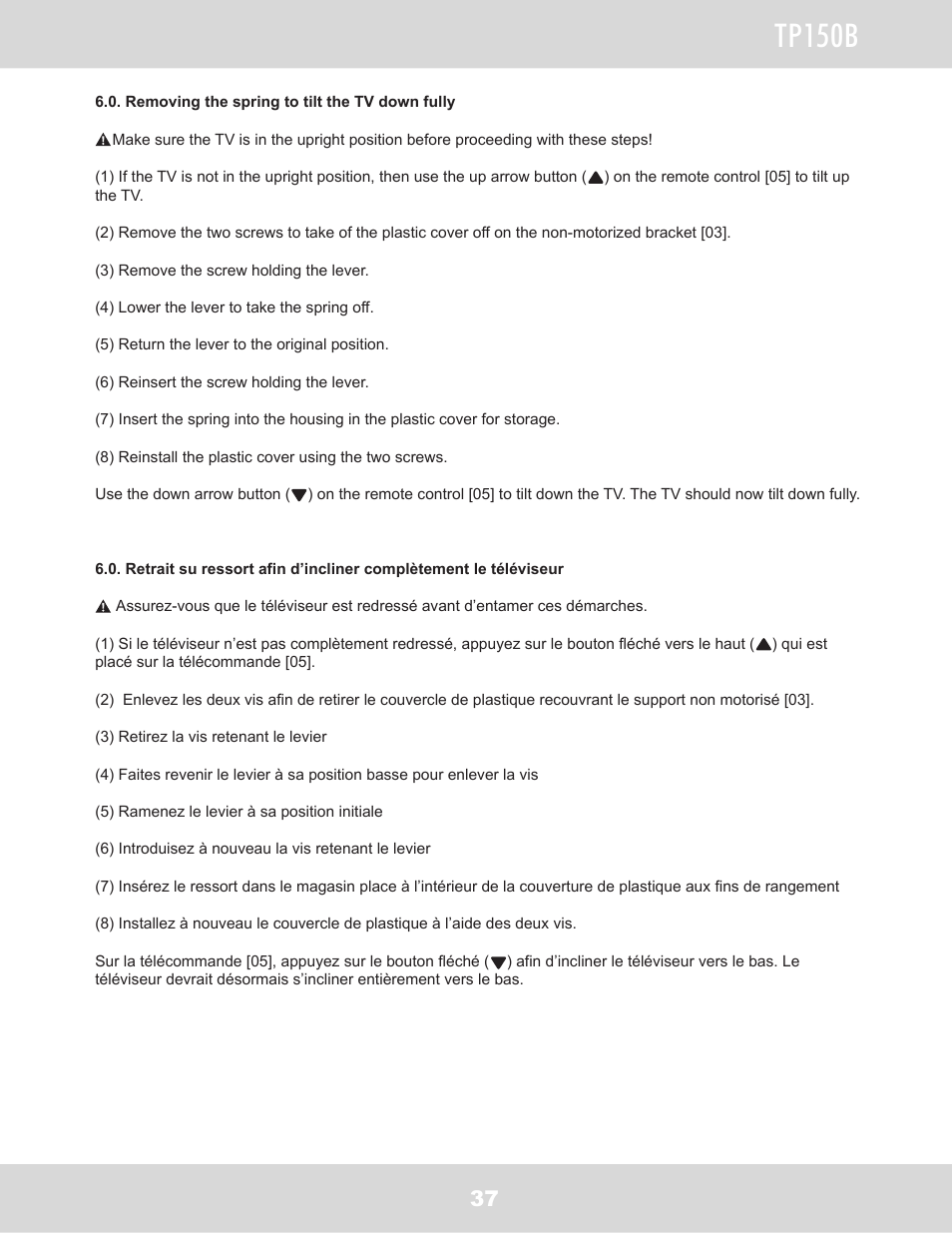 Tp150b | WallWizard TP150B User Manual | Page 38 / 59