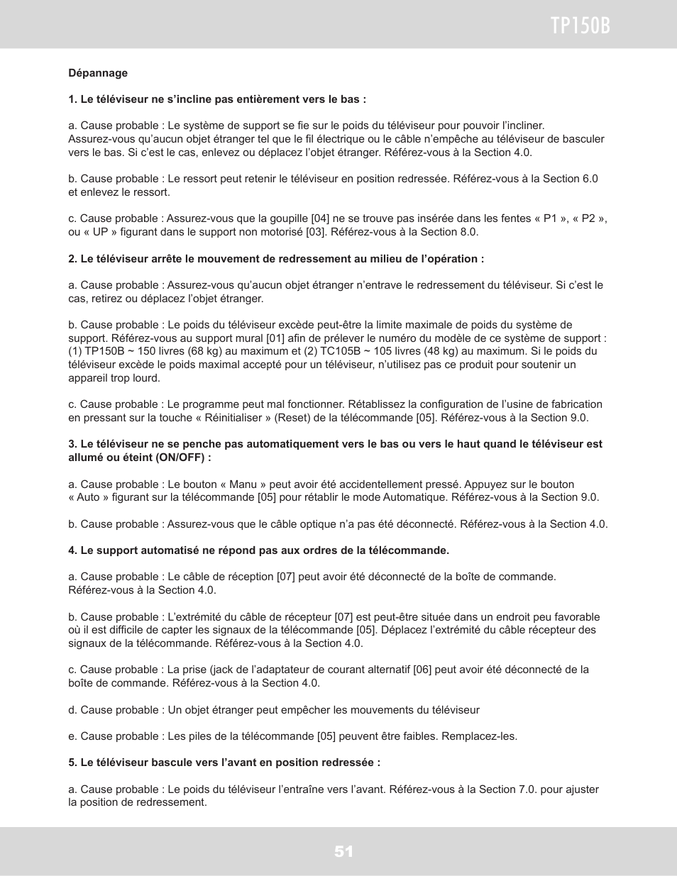 Tp150b | WallWizard TP150B User Manual | Page 52 / 59
