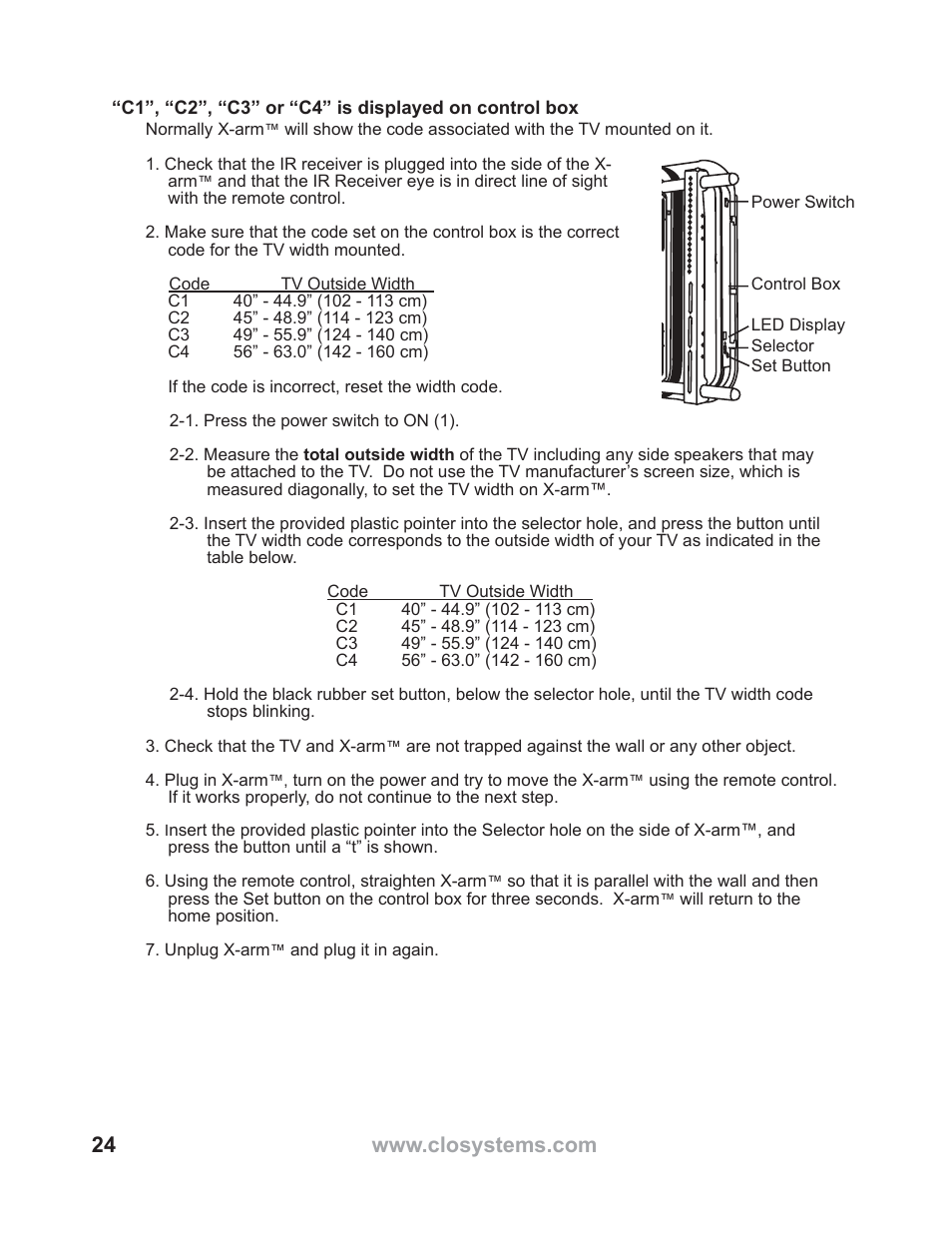 WallWizard X700CB Manual User Manual | Page 24 / 28