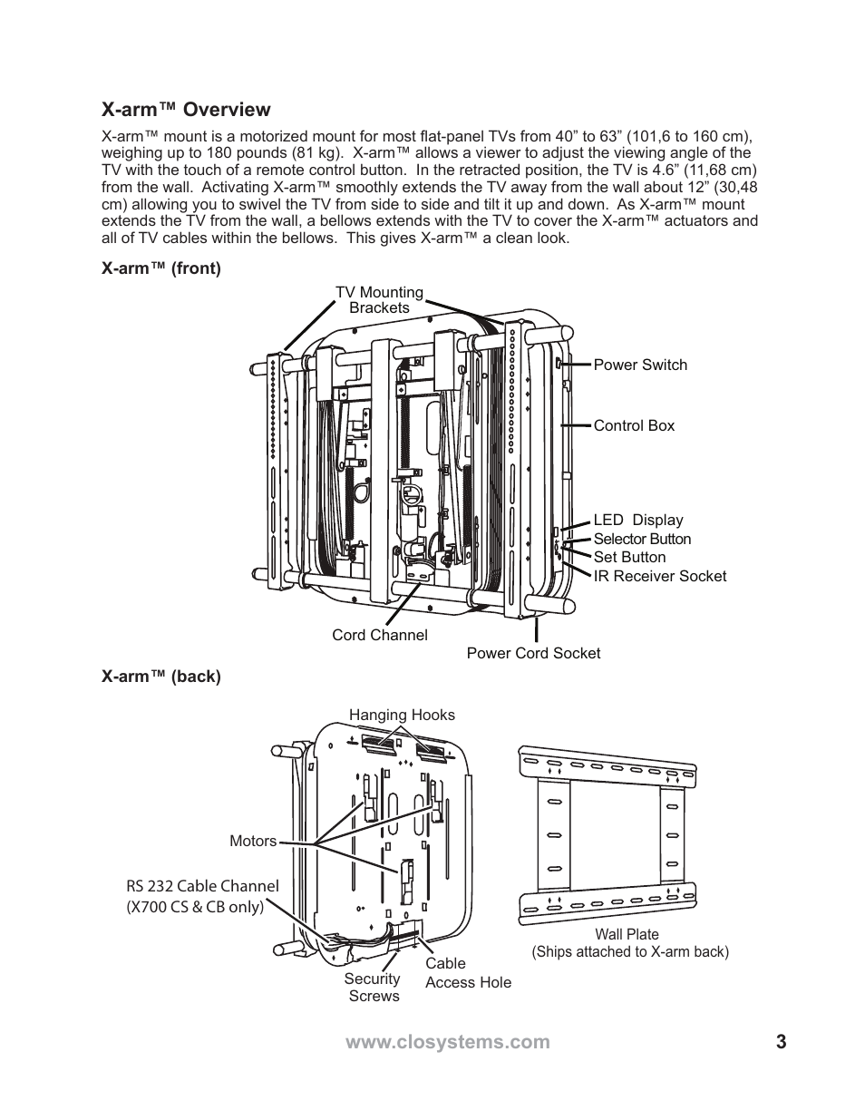 WallWizard X700CB Manual User Manual | Page 3 / 28