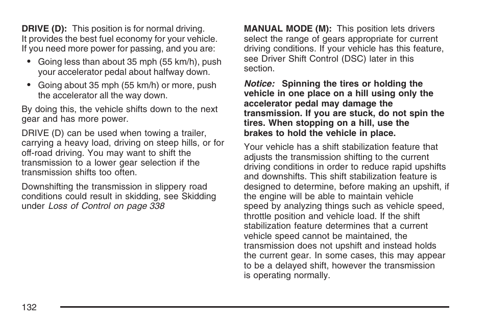 Cadillac 2007 Escalade EXT User Manual | Page 132 / 580