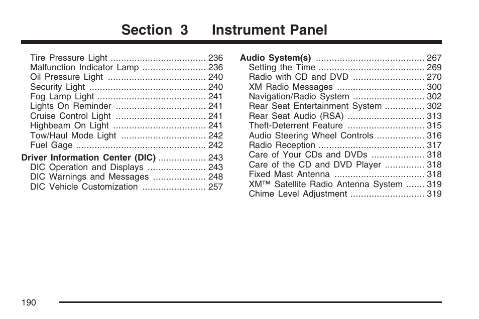 Cadillac 2007 Escalade EXT User Manual | Page 190 / 580