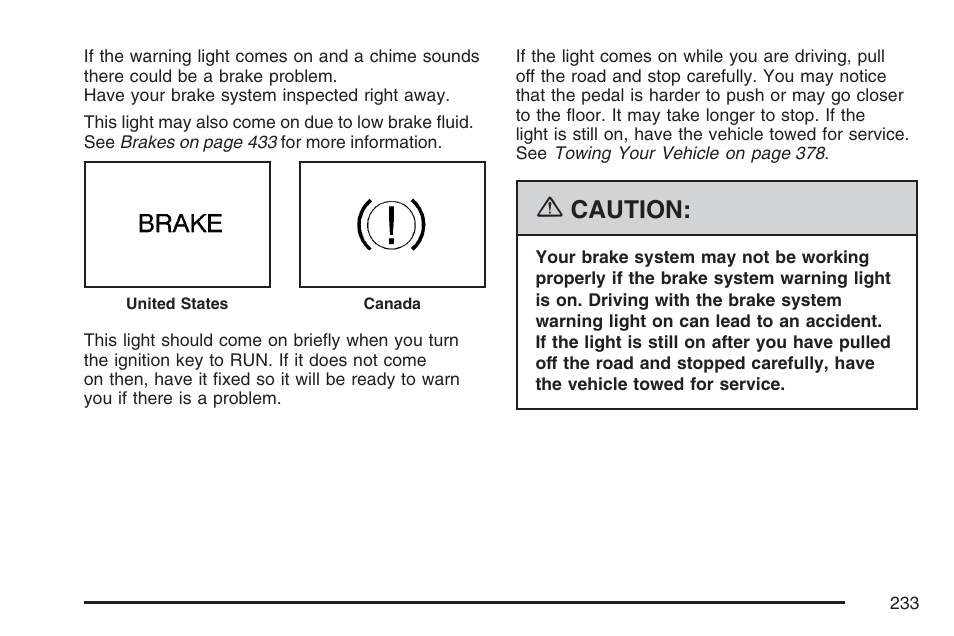 Caution | Cadillac 2007 Escalade EXT User Manual | Page 233 / 580