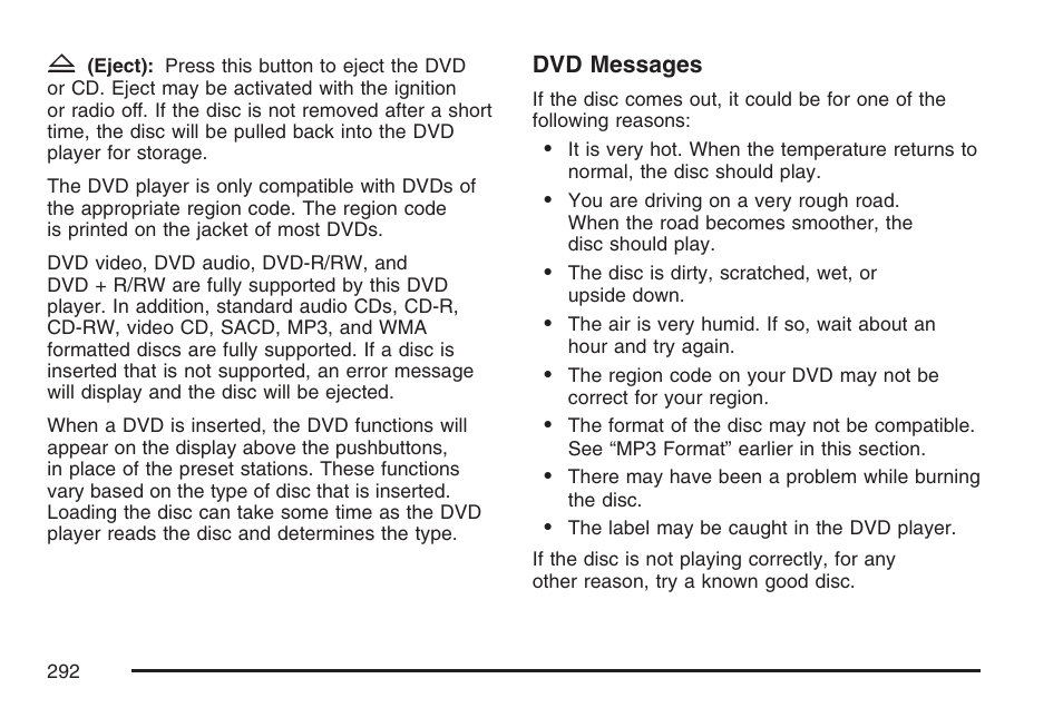 Cadillac 2007 Escalade EXT User Manual | Page 292 / 580