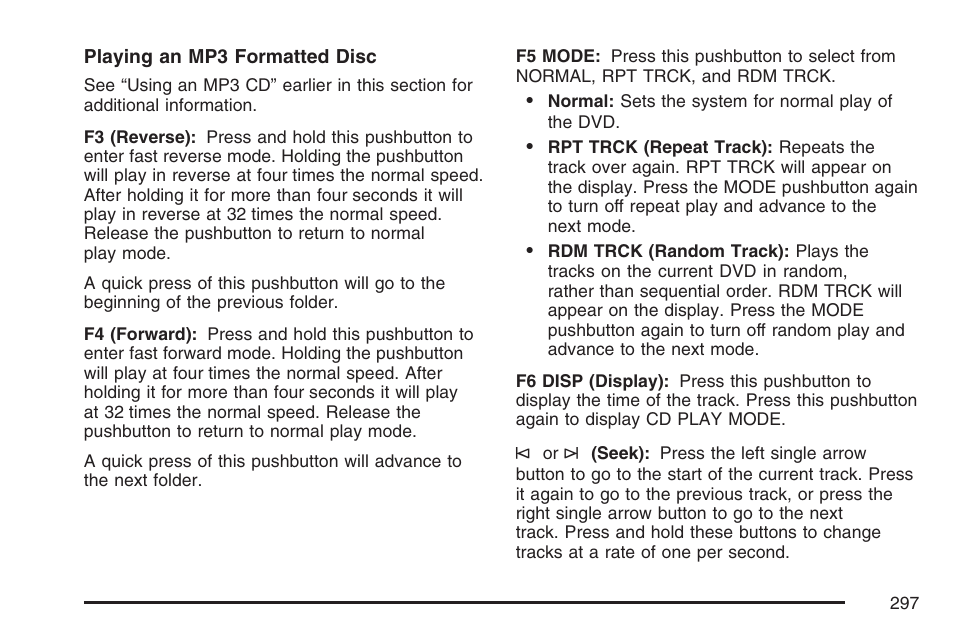 Cadillac 2007 Escalade EXT User Manual | Page 297 / 580