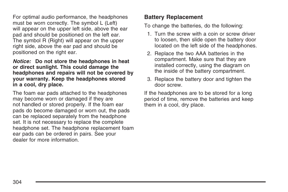 Cadillac 2007 Escalade EXT User Manual | Page 304 / 580