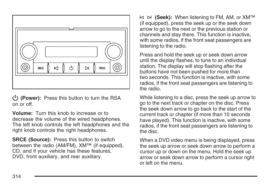 Cadillac 2007 Escalade EXT User Manual | Page 314 / 580