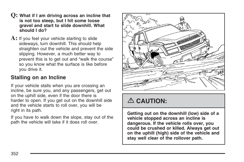 Caution | Cadillac 2007 Escalade EXT User Manual | Page 352 / 580