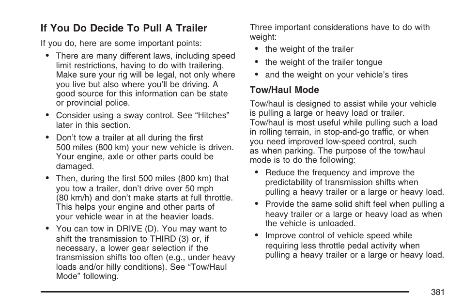 Cadillac 2007 Escalade EXT User Manual | Page 381 / 580