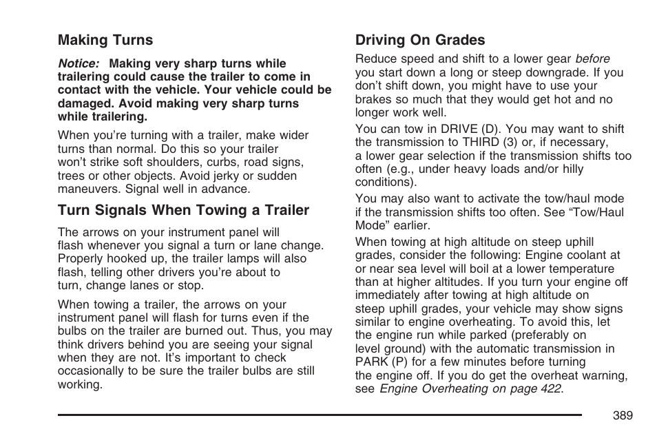 Cadillac 2007 Escalade EXT User Manual | Page 389 / 580