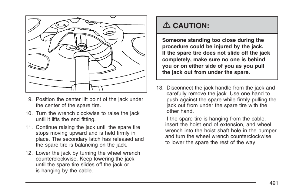 Caution | Cadillac 2007 Escalade EXT User Manual | Page 491 / 580