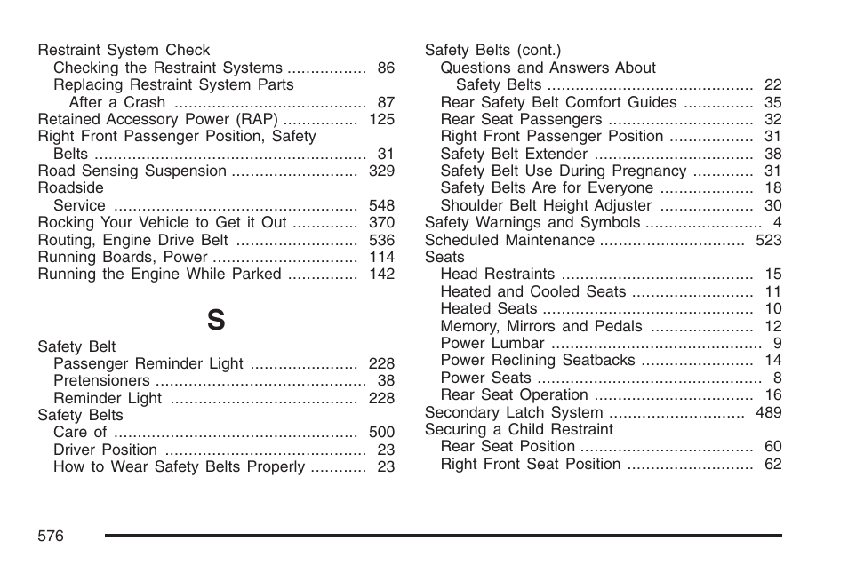 Cadillac 2007 Escalade EXT User Manual | Page 576 / 580