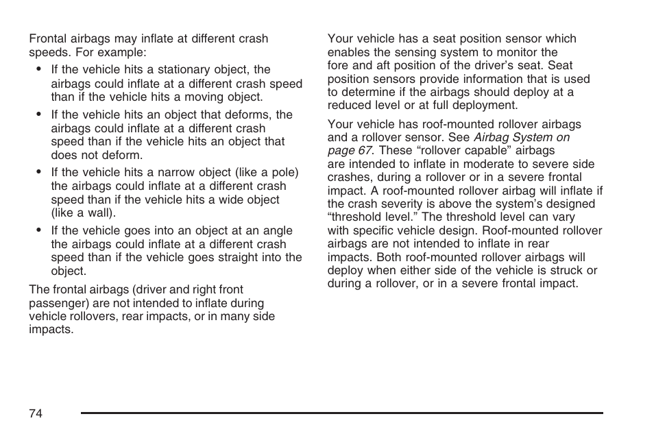 Cadillac 2007 Escalade EXT User Manual | Page 74 / 580