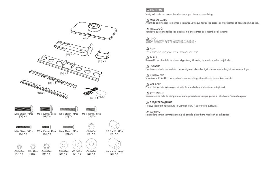 Caution | WallWizard ZA52 User Manual | Page 8 / 30