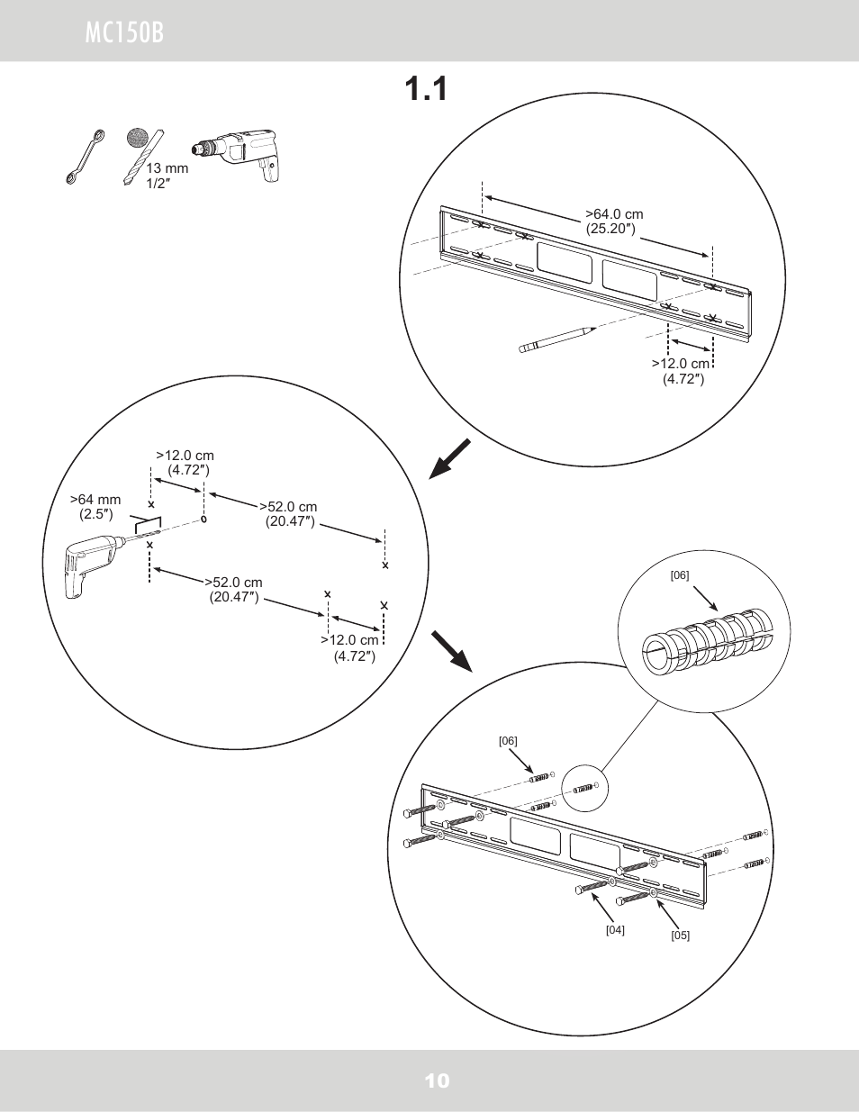 Mc150b | WallWizard MC150B User Manual | Page 11 / 26