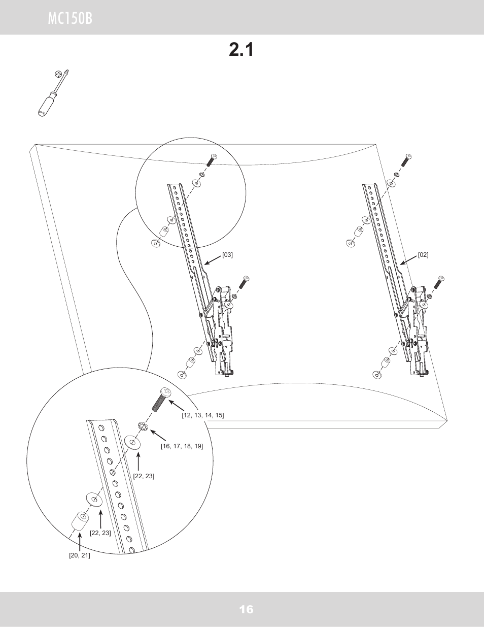 Mc150b | WallWizard MC150B User Manual | Page 17 / 26