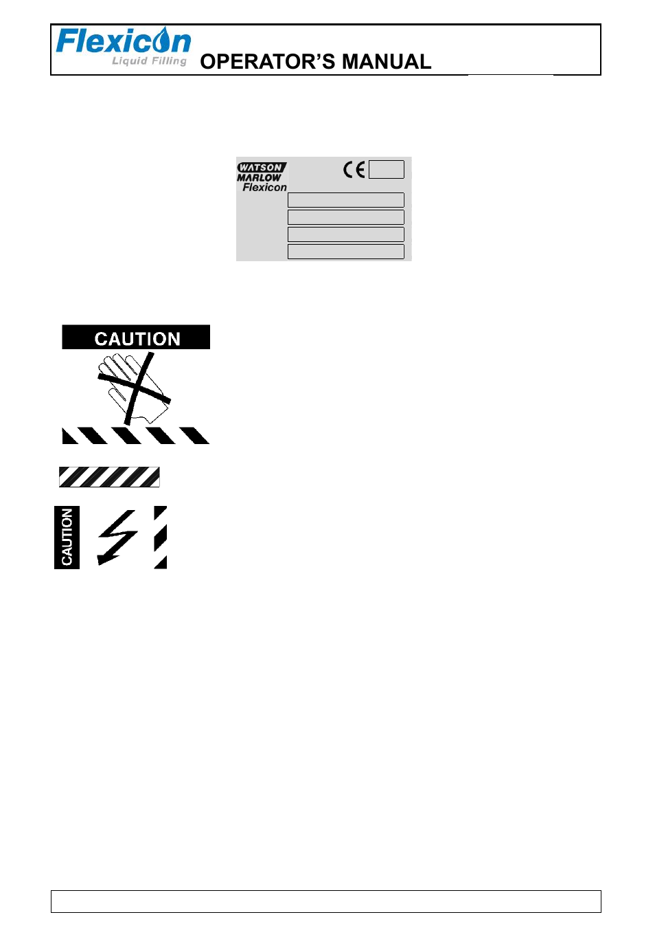 Annex a, Annex b, Copyright | Operator’s manual, Ff20, Sound pressure level: laeq < 70 db(a) | Watson-Marlow FF20 User Manual | Page 23 / 24