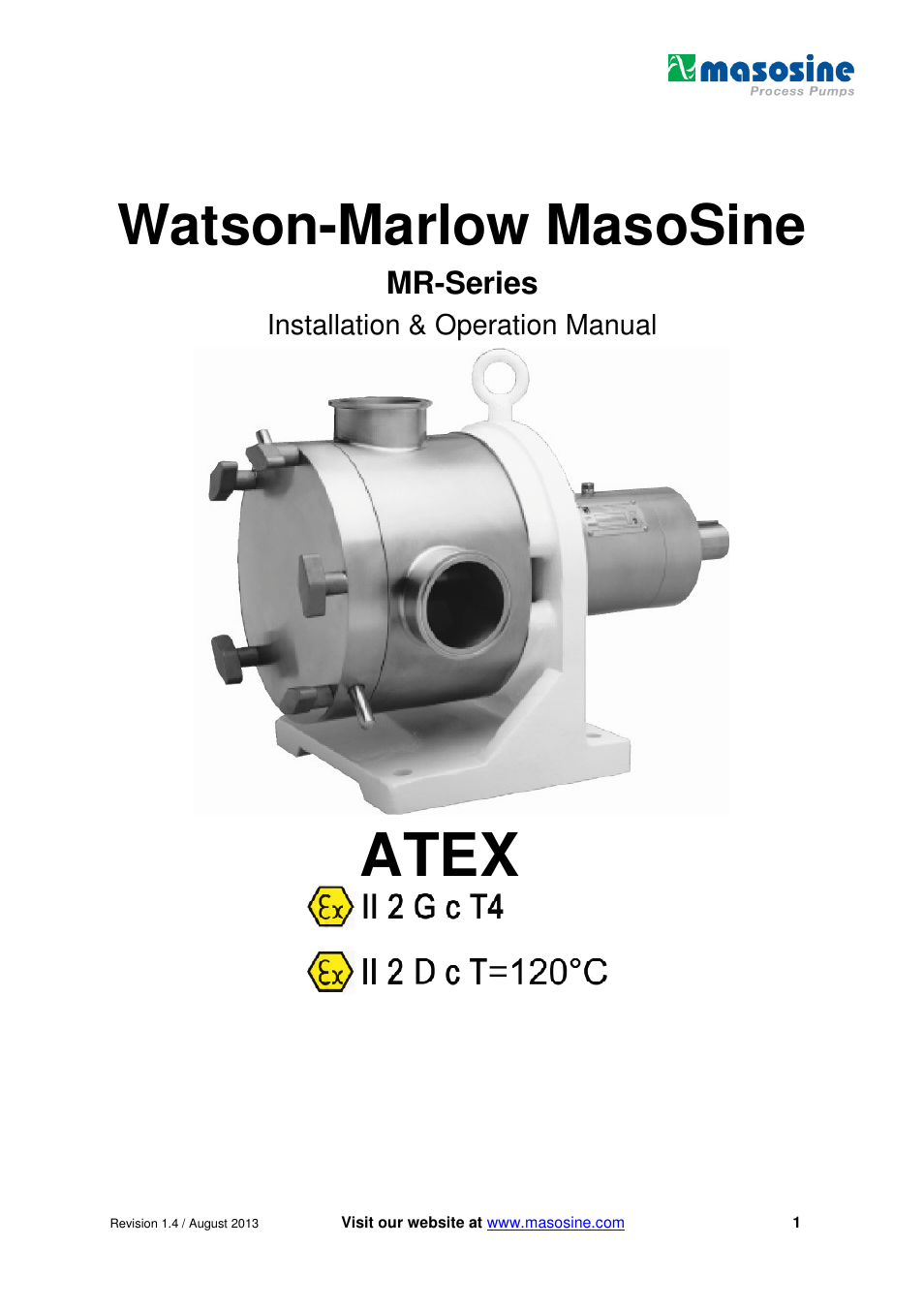 Watson-Marlow MR-Series User Manual | 52 pages