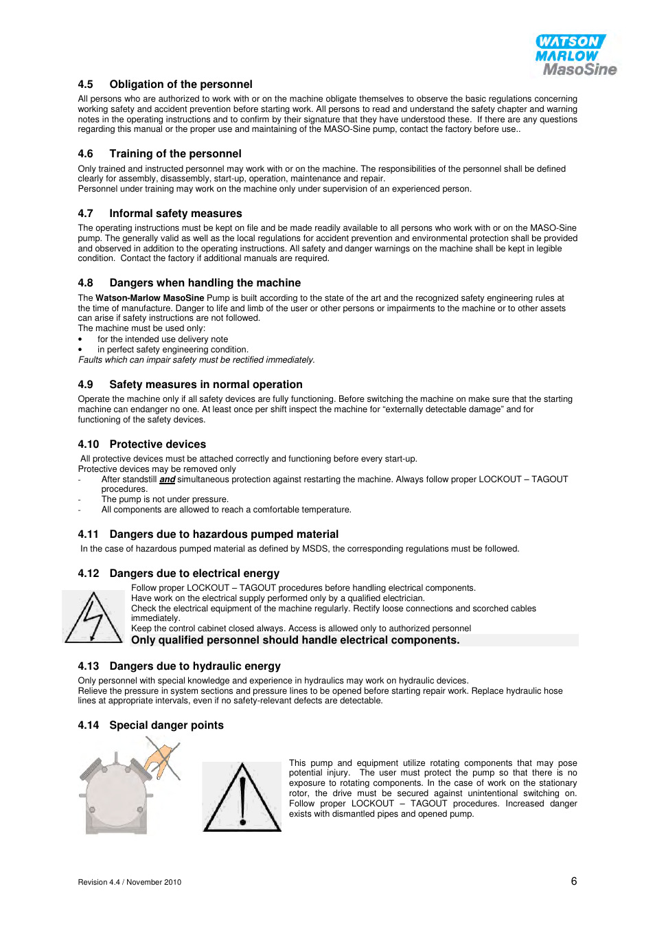 Watson-Marlow EC 25 User Manual | Page 6 / 28