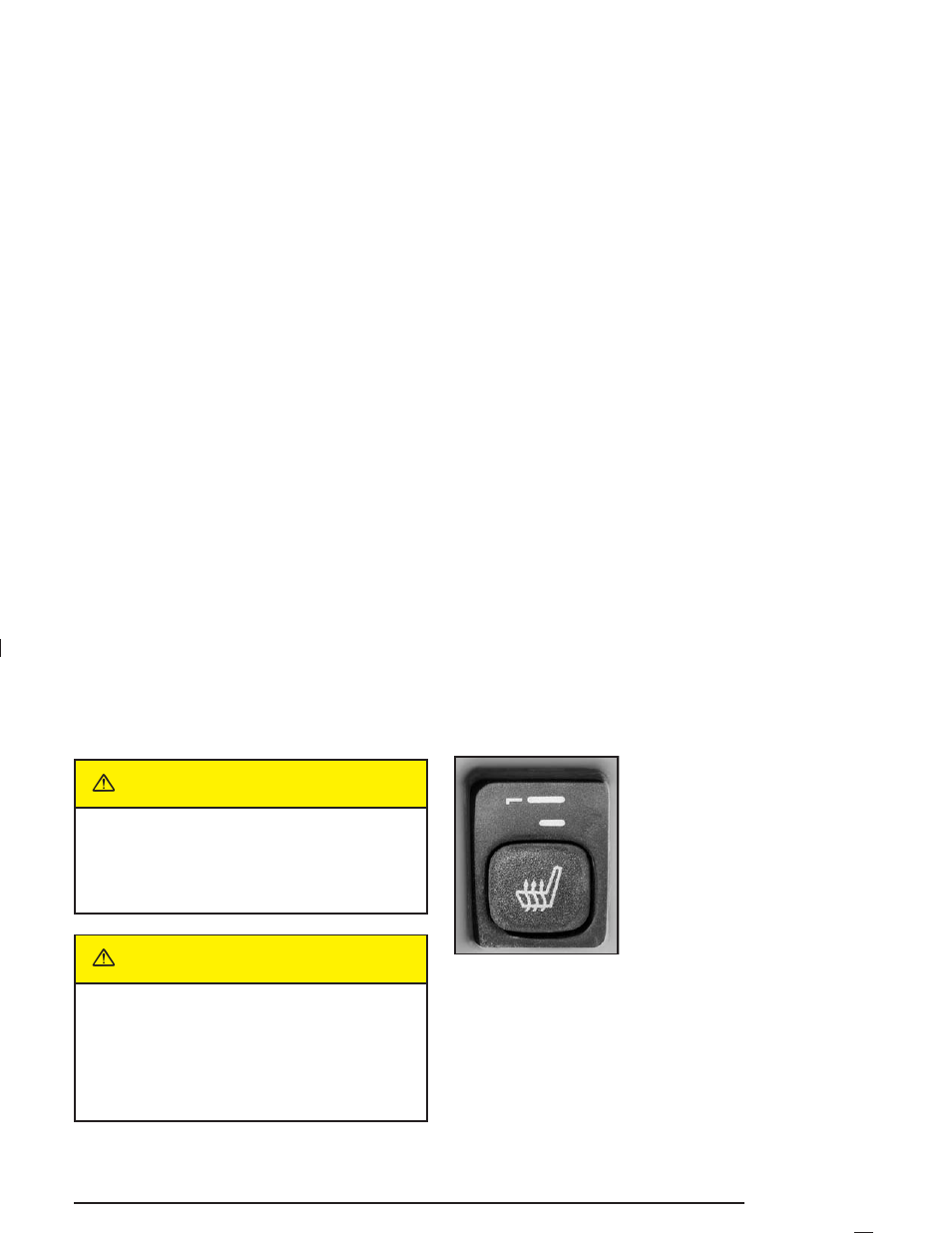 Heated seats, Heated seats -9, Caution | Cadillac 2004 Escalade ESV User Manual | Page 15 / 472