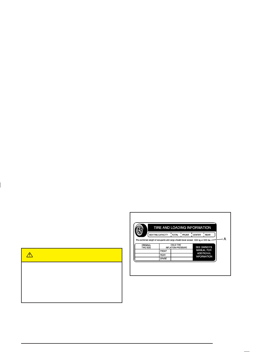 Loading your vehicle, Loading your vehicle -47, Caution | Cadillac 2004 Escalade ESV User Manual | Page 289 / 472