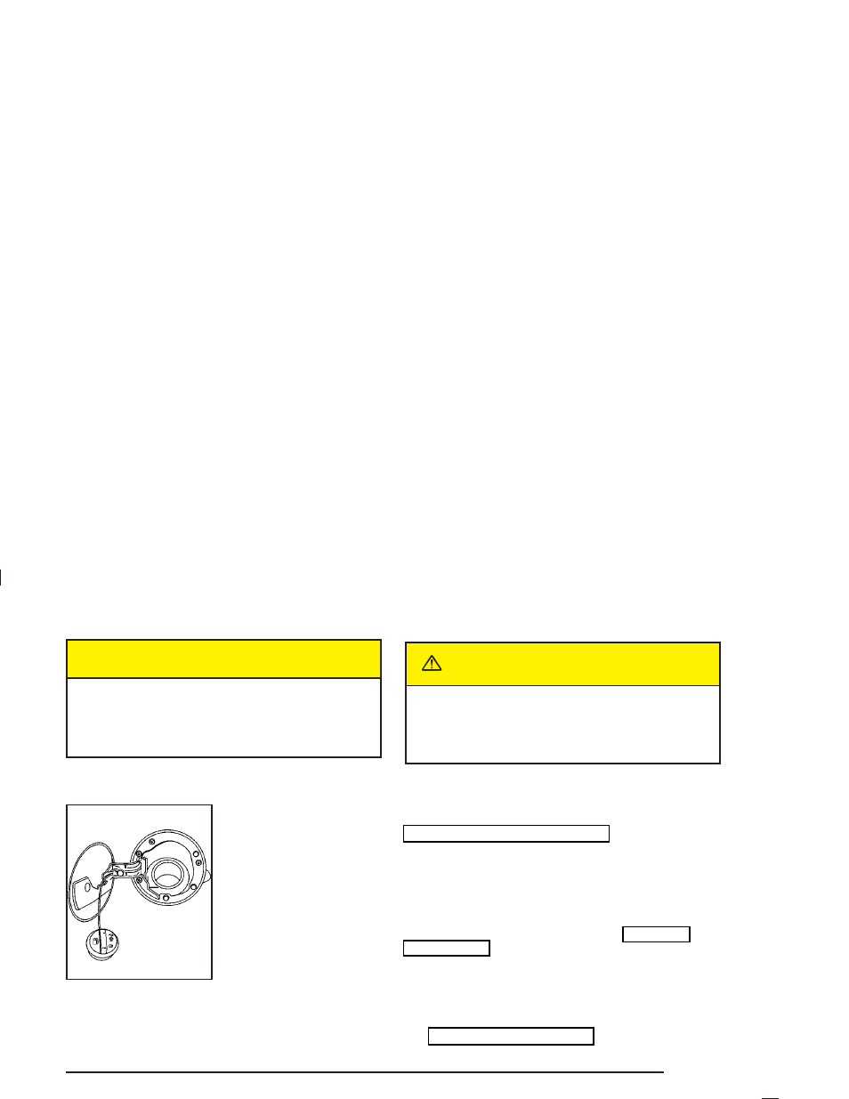 Filling your tank, Filling your tank -6, Caution | Cadillac 2004 Escalade ESV User Manual | Page 313 / 472