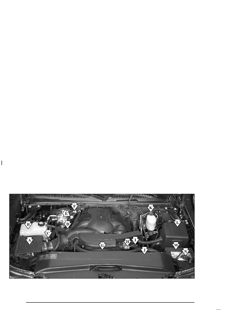 Engine compartment overview, Engine compartment overview -10 | Cadillac 2004 Escalade ESV User Manual | Page 316 / 472