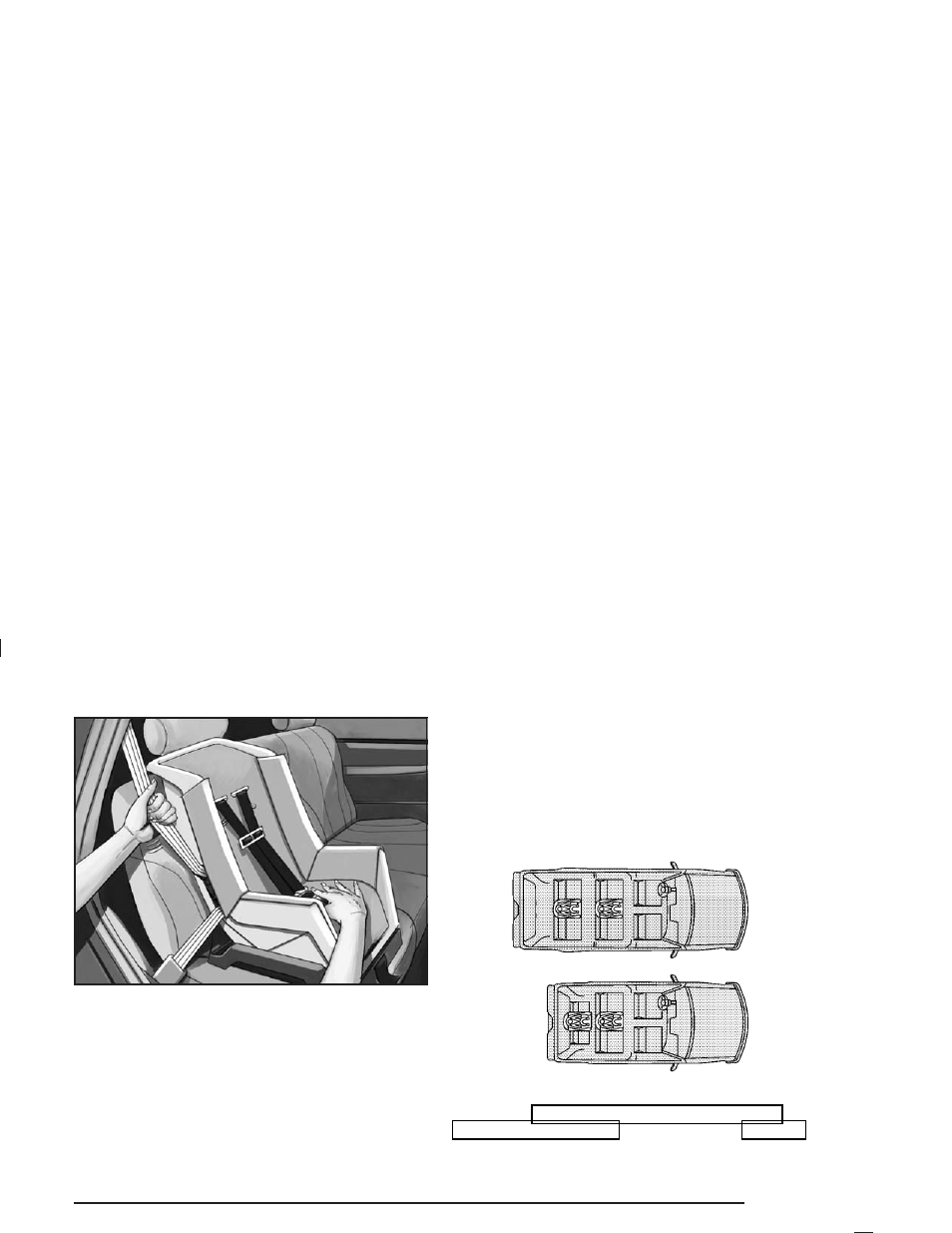 Securing a child restraint in a center, Rear seat position -67 | Cadillac 2004 Escalade ESV User Manual | Page 73 / 472