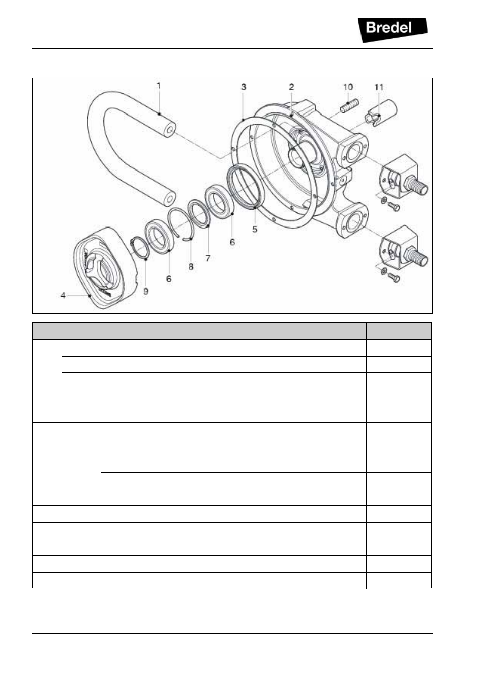 3 pump head assembly | Watson-Marlow Bredel 10 User Manual | Page 56 / 68