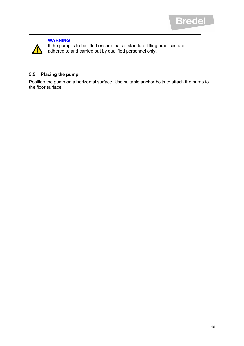 Watson-Marlow SP Series User Manual | Page 16 / 49