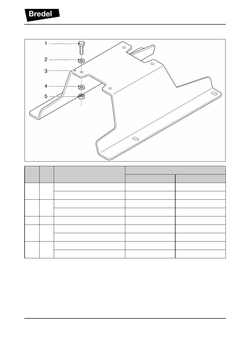 5 support assembly | Watson-Marlow DuCoNite 25 User Manual | Page 69 / 76