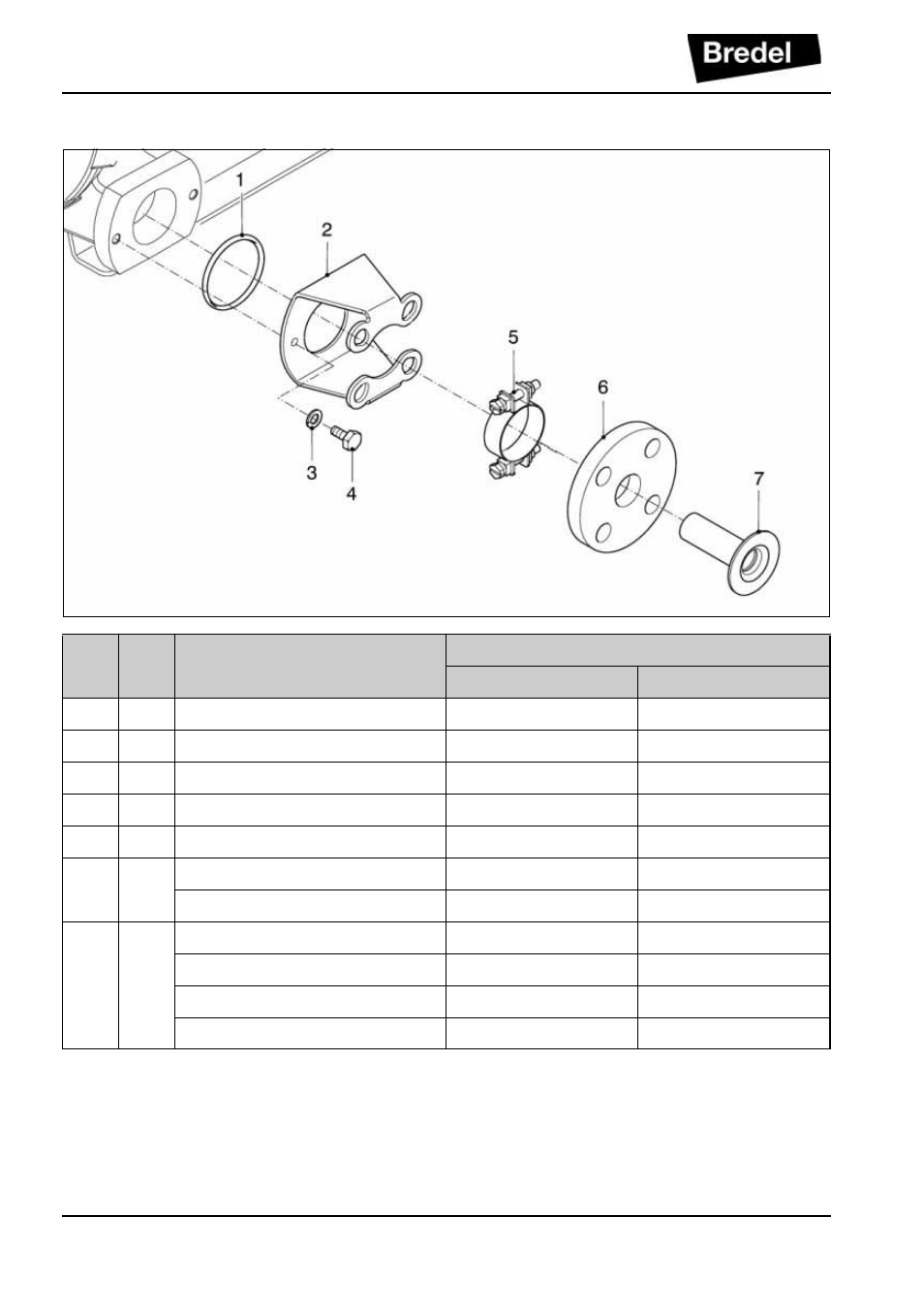 6 flange assembly | Watson-Marlow DuCoNite 25 User Manual | Page 70 / 76