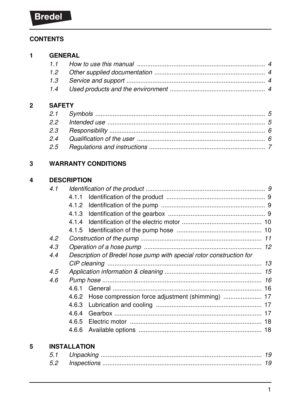 Watson-Marlow SP40 User Manual | Page 4 / 86