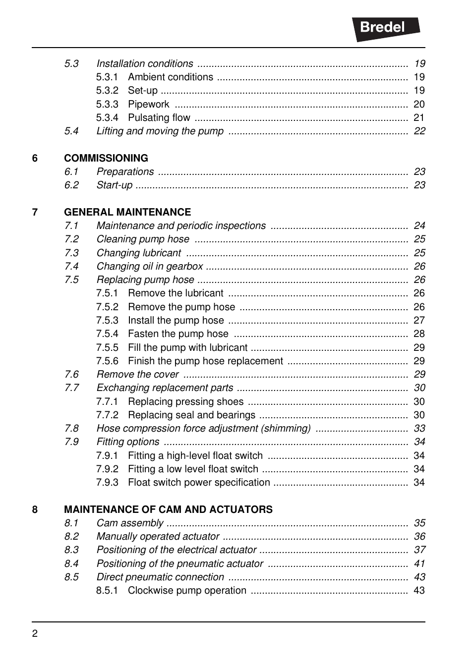 Watson-Marlow SP40 User Manual | Page 5 / 86