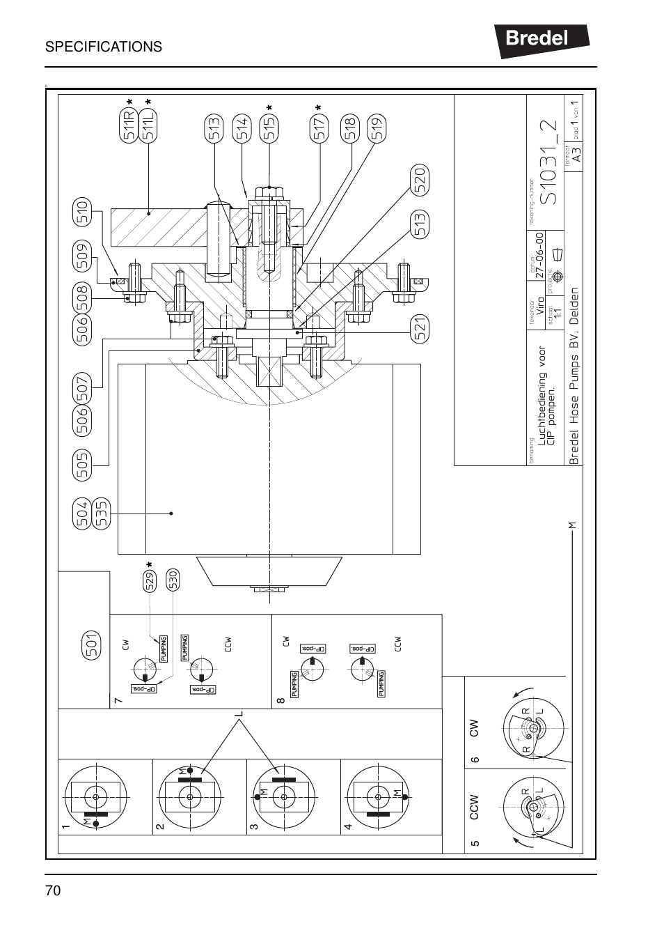 Specifications 70 | Watson-Marlow SP40 User Manual | Page 73 / 86